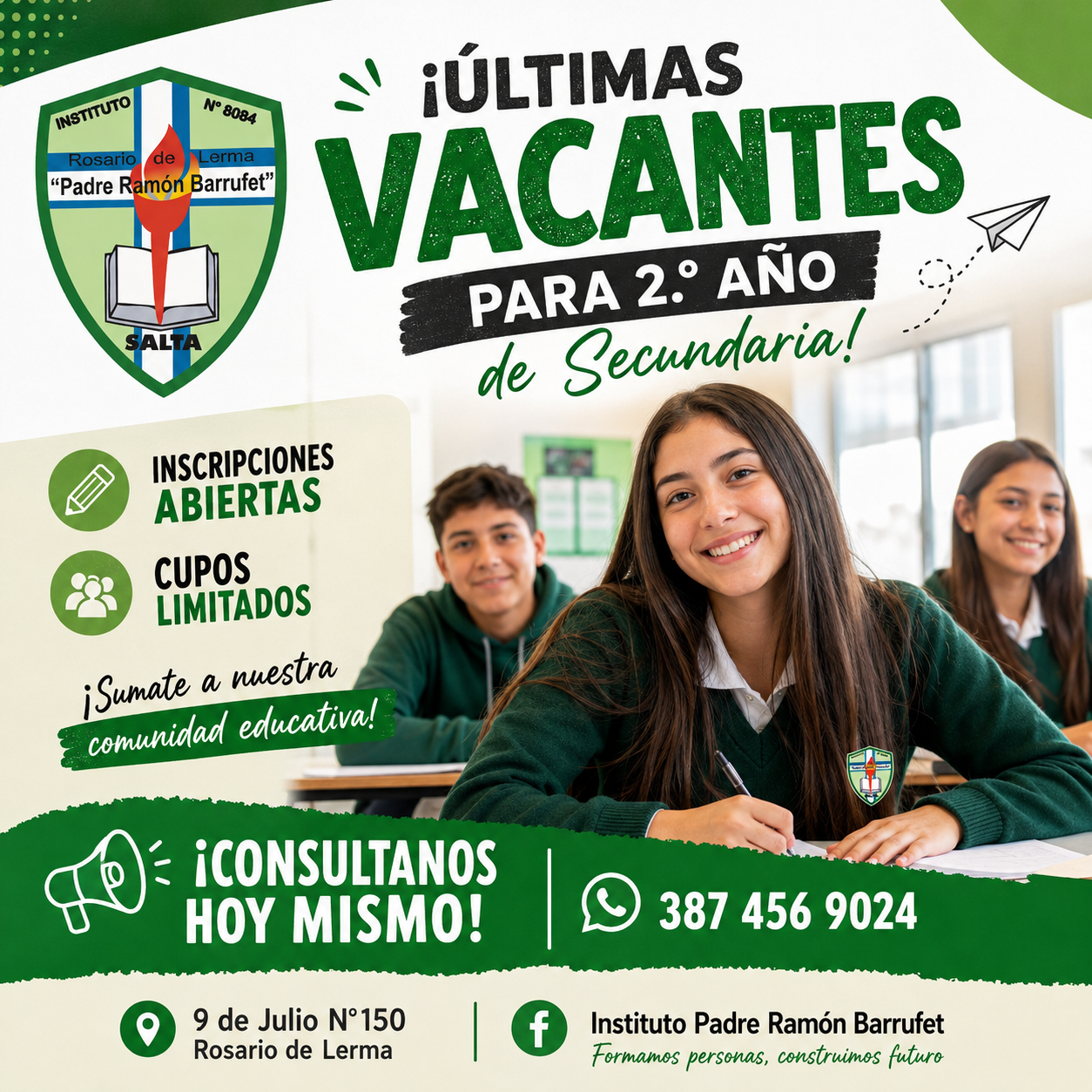 inscripcion para 2° año